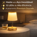 Luminária Abajur Led Recarregável Touch