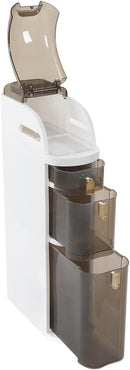 Armário de armazenamento fino com gavetas e rodízios para banheiro, cozinha, casa, pequenas lacunas, multifuncional.