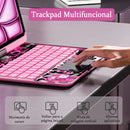 Capa Giratória 360° E Teclado Abnt2 Para iPad Air11 / Air6