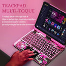 Capa Giratória 360° E Teclado Abnt2 Para iPad Air11 / Air6