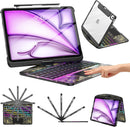 Capa Giratória 360° E Teclado Abnt2 Para iPad Air11 / Air6