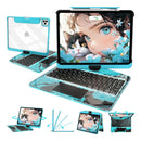Capa Giratória 360° E Teclado Abnt2 Para iPad Air11 / Air6