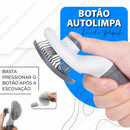 Escova Pet Removedora De Pelos Mortos Cães E Gatos – Botão Autolimpante