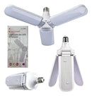 Lâmpada LED Pétala Fan Blade 45W Branca 3 Pás Ajustáveis