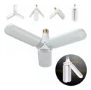 Lâmpada LED Pétala Fan Blade 45W Branca 3 Pás Ajustáveis