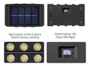 Kit 4 Luminária Solar Com Sensor