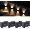 Kit 4 Luminária Solar Com Sensor