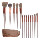 Kit Pincel De Maquiagem Com 13 Unidades