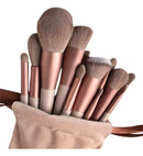 Kit Pincel De Maquiagem Com 13 Unidades